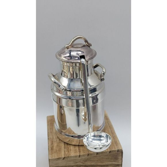 Vintage 7 pc Neiman Marcus Silver-Plated Serving Set in Green Velvet Box - Picture 12 of 16